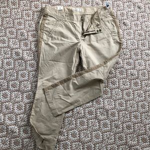 Old Navy khakis with tuxedo stripe